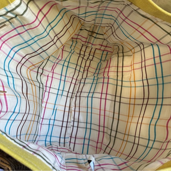 VTG L. L. Bean Boat & Tote Golden Butter Yellow Heavy Duty Canvas XL  - HTF - Picture 3 of 12